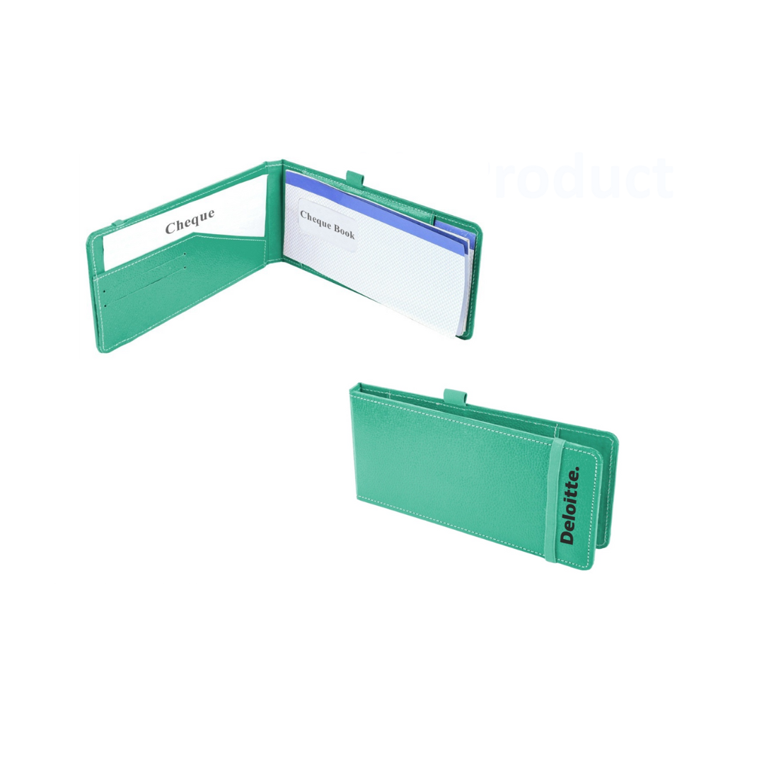 Eco Leatherette Cheque Book Holder