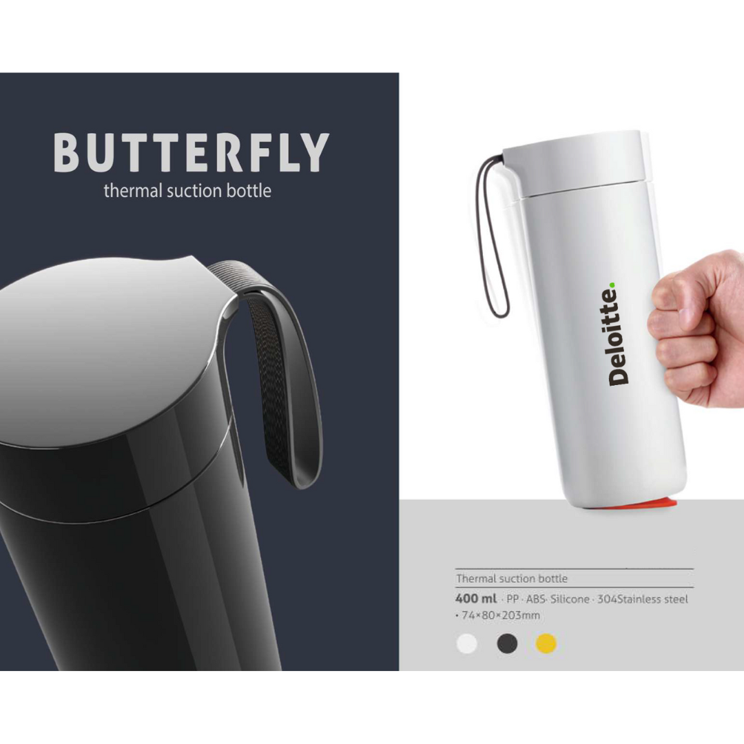 Butterfly Thermal Suction Bottle