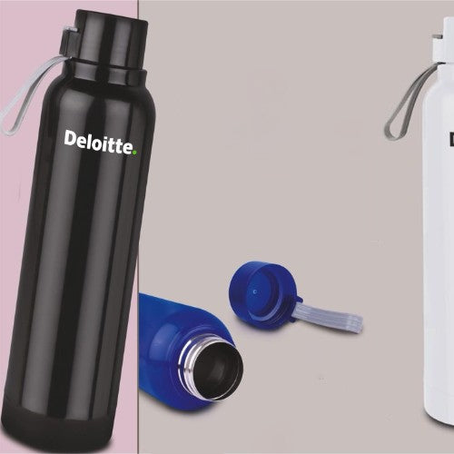 Insulated Steel Bottle With Flip Top Lid | Keeps Hot & Cold For 4-6 Hours