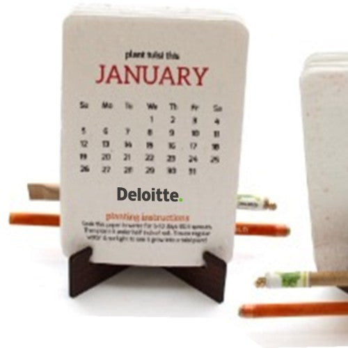 Plantable Calendar Recycled paper, Plantable pen & Pencil