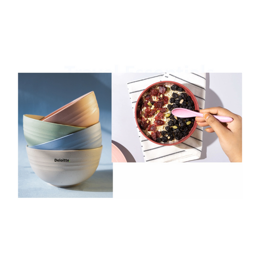 Wheat Straw Bowls  | Set of 4