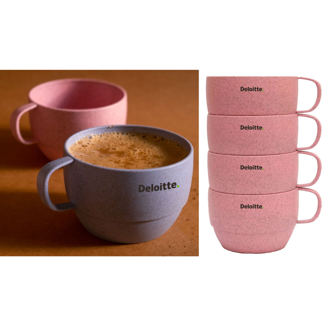 Wheat Straw Coffee Mugs  | Set of 4