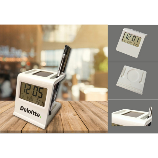 Solar Pen Stand Clock