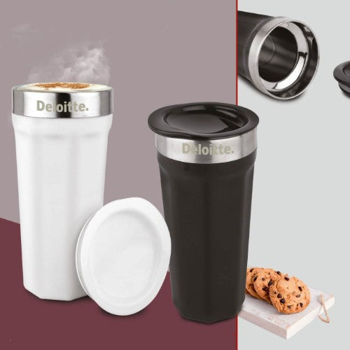 Hexa : Tall Sipper Mug | 304 Grade Stainless Steel Inside