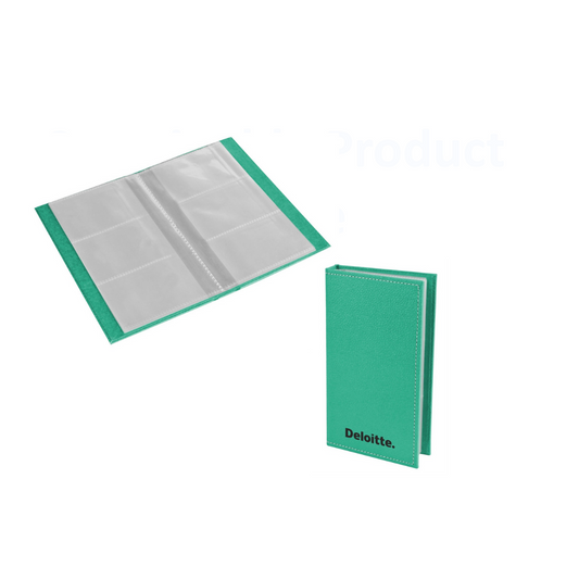 Eco Friendly Eco Leatherette 3 up Visiting Card Holder Book