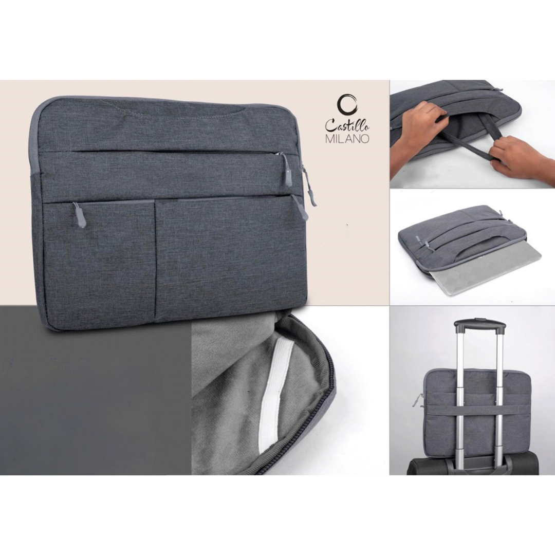 Mini laptop bag / sleeve with ultra spacious construction
