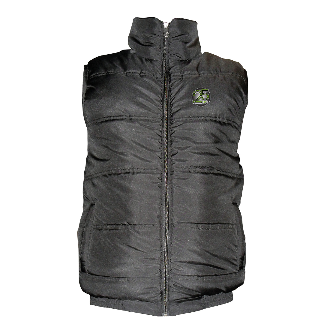 Padded Micro Sleeveless Jacket